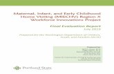 Maternal, Infant, and Early Childhood Home Visiting ... · 3. Big 3 i Design Workshops (Big 3). Portland State University (PSU) was contracted to conduct a formative evaluation of