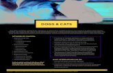DOGS & CATS...1 0 DOGS & CATS • Prevalence of resistant pathogens in dogs and cats is largely unknown. Additional information is needed to learn more about how often resistant infections