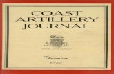 COAST ARTILLERY, JOURNAL · 1. report date dec 1926 2. report type 3. dates covered 00-00-1926 to 00-00-1926 4. title and subtitle the coast artillery journal. volume 65, number 6,