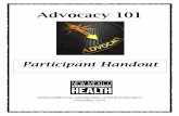 Advocacy 101...Advocacy 101 New Mexico Department of Health Developmental Disabilities Supports Division Handout Packet – November 2019 Roles of Healthcare Decision-Makers & Support