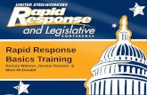 Rapid Response Basics Training - United Steelworkersimages.usw.org/download/rapid/2015_Workshop_RR_Basics.pdf · 2015. 4. 28. · Pension Protection Act, Social Security Benefits