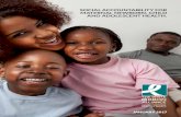 SOCIAL ACCOUNTABILITY FOR MATERNAL NEWBORN, CHILD Reproductive Maternal Newborn Child Health and adolesents