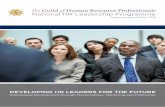 the Guild of Human Resource Professionals...the Guild of Human Resource Professionals curriculum based on the key learning requirements of high-potential HR professionals. See Figure