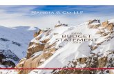 INDIA BUDGET STATEMENT - Nangia Andersen · growth, incentivize affordable housing, promote digital economy, bring greater transparency and encourage start-ups by releasing entrepreneurial