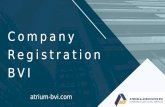 Company Registration BVI