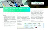 Simulation Process Management Fact Sheet · Simulation process management an essential element of a company’s overall product lifecycle management (PLM) strategy. Teamcenter simulation