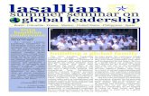 lasallian summer seminar on global leadership ... lasallian Brazil . Colombia . France . Mexico . United