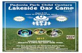 Padonia Park Child Centers Lakeside Day Camp ership€¦ · Daily Swimming Swim Lessons Athletics Creative Arts Drama & Music Environmental Experiences Special Activities Lakeside