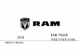 2016 RAM 1500/2500/3500 Owner's Manual · INTRODUCTION Congratulations on selecting your new FCA US LLC vehicle. Be assured that it represents precision workman-ship, distinctive