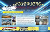 ONLINE ONLY ESTATE AUCTION 30 Flyer.pdf · 2020. 9. 2. · ONLINE ONLY ESTATE AUCTION NG OW N Text Adams To 1-800-496-6299 For Upcoming Auction Notifications Terms 13% Buyers Premium