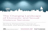 The Changing Landscape of Domestic and Sexual Violence ...€¦ · The landscape of sexual violence and domestic violence services has changed drastically over the last ﬁ ve years.
