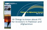 10 Things to know about IFC for investors in Pakistan and ... · -1-IFC is a Member of the World Bank Group whose role is to foster private sector development. 3 IBRD International