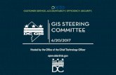 GIS STEERING COMMITTEE - | octo · • Securing Web Services and AGS 10.5 Julie Kanzler, PM for Data APIs and Applications, Office of the Chief Technology Officer • Moving to HTTPS:
