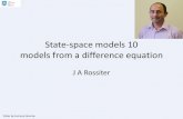 State-space models 10 models from a difference equationcontroleducation.group.shef.ac.uk/statespace/state... · Discrete state space model In an analogous fashion to continuous time,