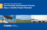 The Five-Step Development Process Step 1 ... - Energy.gov€¦ · Confirm renewable energy resource 4. Review tribal facility electric cost data, ... • What do you need to know?