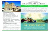 Welcome to the Catholic Community of ST. JOSEPH PARISH 6 bulletin.pdf · A U G U S T 6 , 2 0 1 7 Mission Statement St. Joseph Parish, in the Roman Catholic Diocese of Fort Wayne-South