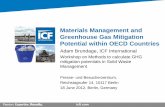 Materials Management and Greenhouse Gas Mitigation Potential within OECD Countries · 2017. 11. 17. · • The following OECD member countries and organizations: Canada, Germany,