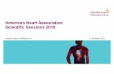 American Heart Association Scientific Sessions 2018 · American Heart Association Scientific Sessions 2018 ... Heart failure: no reduction in mortality over the last decade PAD=peripheral