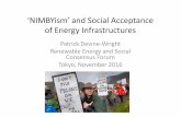 ‘NIMBYism’ and Social Acceptance of Energy Infrastructures• Batel, S. and Devine-Wright, P. (2015). The role of (de-)essentialisation within siting conflicts: An interdisciplinary