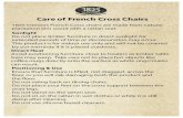 French cross dining chairs copy - Quality Timber Furniture ... · Do not place timber furniture in direct sunlight for extended periods of time or discolouration may occur. This product