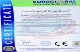 EURoGL€aBAL tII cERTlFlcATloNs (uK)€¦ · EURoGL€aBAL cERTlFlcATloNs (uK) LTD, Certificate of ComPliance We hereby declare that the technical file of IVIARUTI MEDITECH PRIVATE