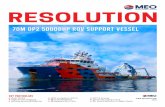 RESOLUTION · Survey & Positioning Services for Air Diving Campaign Phase 1. Surface air diving inspection works Vessel particulars are believed to be correct but are not guaranteed.