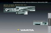 Varta Video Batteries for Camcorders - TiscaliNewsweb.tiscali.it/audiovideoservic-wolit/Varta/videocross.pdf · 2001. 4. 17. · Varta Video Batteries for Camcorders Cross Reference