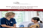 Home Infusion Patient Satisfaction Benchmarking Program · Benchmarking involves translating subjective results into meaningful, quantifiable, and actionable data. Section 1: Introduction
