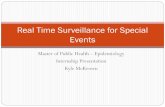 Real Time Surveillance for Special Events · Examples: WNV mosquito sampling, March- October ... strandkorb,property=poster.jpg . Special Event Surveillance Examples: G8 Convention