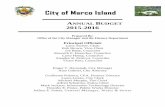 City of Marco Island · The City of Marco Island relies primarily on two major revenue sources to fund the annual budget; Ad Valorem (property taxes) and State shared revenues. The