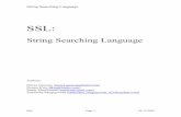 String Searching Languagesedwards/classes/2003/w4115/SSL.final.pdf · both new and experienced users, and to be powerful, productive, portable, and performance oriented. ... To replace