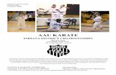 AAU KARATE - Amateur Athletic Union...er for the AAU National Championships held July 5th through July 9th. If age is challenged, please be able to produce proof of age, such as a