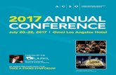 2017 Annu A l ConferenCe - ACSO · The ACSO conference is a perfect opportunity to catch up with colleagues new and old, share stories and best practices, and reflect on another year