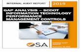 GAP ANALYSIS – SCDOT INFORMATION TECHNOLOGY … · GAP ANALYSIS RESULTS IT P ER FORMANCE MANAGEMENT CONTROLS . Control Family Purpose: To baseline performance and improve performance