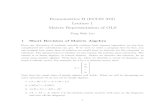 Econometrics II (ECON 372) Lecture 1 Matrix Representation of OLSpeople.stfx.ca/tleo/ECON372Lec1.pdf · Econometrics II (ECON 372) Lecture 1 Matrix Representation of OLS Teng Wah