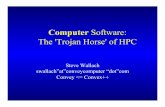 Computer Software: The 'Trojan Horse' of HPC · swallach - oct 2010 - ucsb 6 Deja Vu • Multi-Core Evolves – Many Core – ILP fizzles • x86 extended with sse2, sse3, and sse4