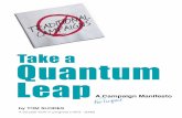 Take a Quantum Leap - ForImpact · Quantum Leap by TOM SUDDES. Book Design by Andrea Homan, The Design Studio at Jersey City Museum. The Design Studio is an earned-income venture