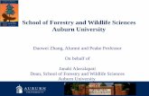 School of Forestry and Wildlife Sciences Auburn University...Forest industry contributes - $20 billions/122K jobs Hunting, sport-fishing, and wildlife watching contribute - $3.6 billions