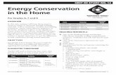 TEACHER OVERVIEWUNIT OF STUDY NO. 14 No. 14 Energy ... 96-813B.pdf · 2 – ENERGY CONSERVATION IN THE HOME Unit of Study No. 14 TEACHER OVERVIEW BACKGROUND INFORMATION Conductors