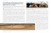industry news Leading infrastructure specialist mobilises ... · Leading infrastructure specialist mobilises in Western Cape T he construction of the 20 ML reservoir is the first
