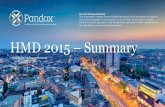 HMD 2015 Summary - pandox.se€¦ · HMD 2015 – Summary Stockholm, 24 November 2015 Forward-looking statements This presentation contains forward-looking statements. Such statements