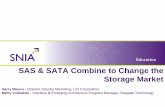 SAS & SATA Combine to Change the Storage Market · disk drives. This presentation, intended for OEM, System Builders and End-Users, describes the capabilities of the SAS interface,