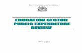 UNITED REPUBLIC OF TANZANIA - Tzonline · Education Sector Public Expenditure Review 2002 i Preface Upon the request of the PER Working Group in Tanzania, the Permanent Secretary