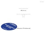 New Aino · 2018. 7. 5. · theme “Woman’s Destiny”. ... Aino lived through both of the world wars and the Finnish civil war. ... Pluck on the tuning picks with a plectra