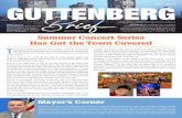 Guttenberg Brief • 6808 Park Ave ...Has Got the Town Covered T he popular Guttenberg Summer Concert Series is back for its thirteenth year, with four concerts scheduled in July and