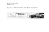 AOS Aftersales Online System - BMWUser's Guide Version 1.0 AOS – Aftersales Online System