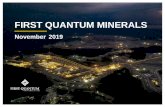 FIRST QUANTUM MINERALSs24.q4cdn.com/821689673/files/doc_presentations/November-2019... · Mar-19 Apr-19 May-19 Jun-19 Jul-19 Aug-19 Sep-19 '000 Tonnes Pre-commercial copper production