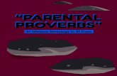 Parent Proverb #1: Wisdom and Blessingsstorage.cloversites.com/calvarybaptistchurch30/documents/Parental... · Choose your words wisely today no matter who you are talking to. Proverbs