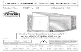 Owner's Manual & Assembly Instructions...ATTIC KIT / WORKBENCH KIT Model No. AT101 Heavy-duty galvanized steel bars that fit all 10' (3,0 m) wide Arrow buildings. They install quickly