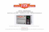 PFC SERIES MODELS OWNER’S MANUAL - Perfect Fry · PFC SERIES MODELS OWNER’S MANUAL . ADDRESS: 42 Allen Martin Drive, Essex Junction, VT 05452 . PHONE: 802-658-6600. FAX: 802-864-0183